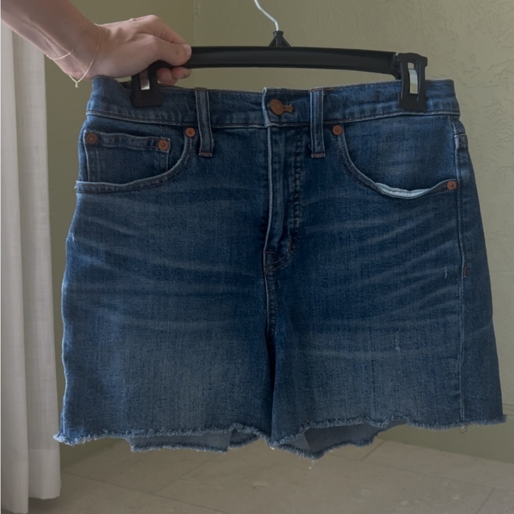 Madewell Highrise Denim Shorts - Denim Blue Women's Shorts - Size 27